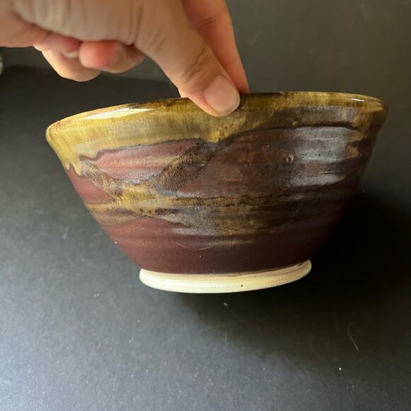 Vintage whitefish montana pottery bowl 8 inch serving - Picture 5 of 14